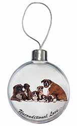 Boxer Dog-Love Christmas Bauble