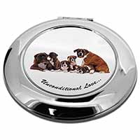 Boxer Dog-Love Make-Up Round Compact Mirror