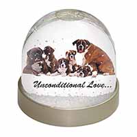 Boxer Dog-Love Snow Globe Photo Waterball
