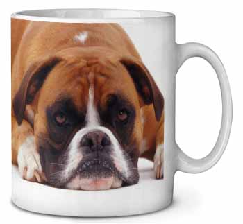 Red and White Boxer Dog Ceramic Coffee Mug/Tea Cup