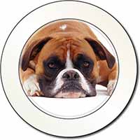 Red and White Boxer Dog Car or Van Permit Holder/Tax Disc Holder