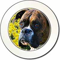 Boxer Dog with Daffodils Car or Van Permit Holder/Tax Disc Holder