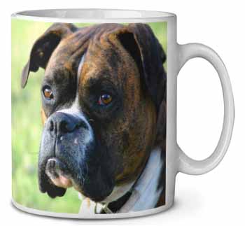 Brindle and White Boxer Dog Ceramic Coffee Mug/Tea Cup