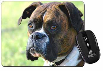 Brindle and White Boxer Dog Computer Mouse Mat