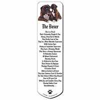 Boxer Dog Puppy Bookmark, Book mark, Printed full colour