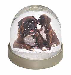Boxer Dog Puppy Snow Globe Photo Waterball