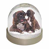 Boxer Dog Puppy Snow Globe Photo Waterball
