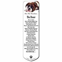 Boxer Dogs Grandma Gift Bookmark, Book mark, Printed full colour