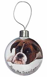 Boxer Dogs Grandma Gift Christmas Bauble