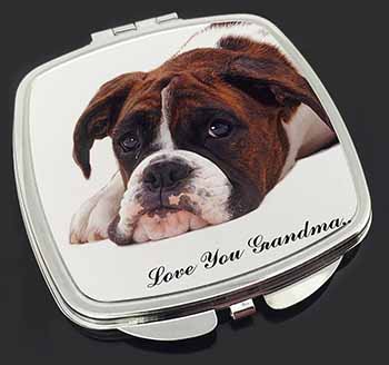 Boxer Dogs Grandma Gift Make-Up Compact Mirror