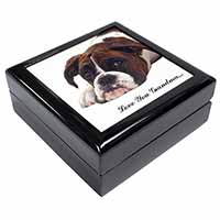 Boxer Dogs Grandma Gift Keepsake/Jewellery Box