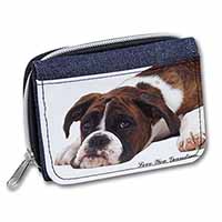 Boxer Dogs Grandma Gift Unisex Denim Purse Wallet