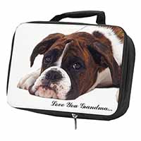 Boxer Dogs Grandma Gift Black Insulated School Lunch Box/Picnic Bag