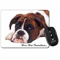 Boxer Dogs Grandma Gift Computer Mouse Mat