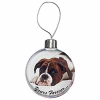 Boxer Dog "Yours Forever..." Christmas Bauble