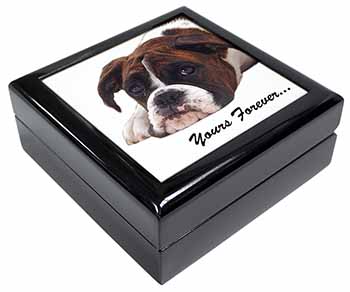 Boxer Dog "Yours Forever..." Keepsake/Jewellery Box