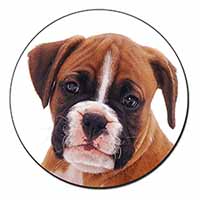 Red and White Boxer Puppy Fridge Magnet Printed Full Colour