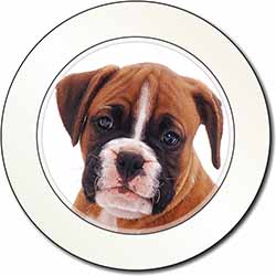 Red and White Boxer Puppy Car or Van Permit Holder/Tax Disc Holder
