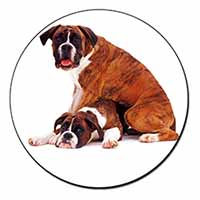 Boxer Dog with Puppy Fridge Magnet Printed Full Colour