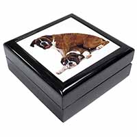 Boxer Dog with Puppy Keepsake/Jewellery Box