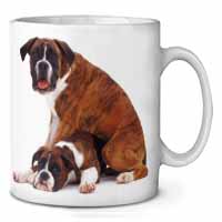 Boxer Dog with Puppy Ceramic 10oz Coffee Mug/Tea Cup