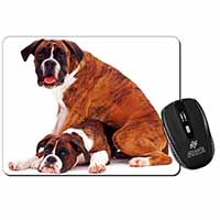 Boxer Dog with Puppy Computer Mouse Mat