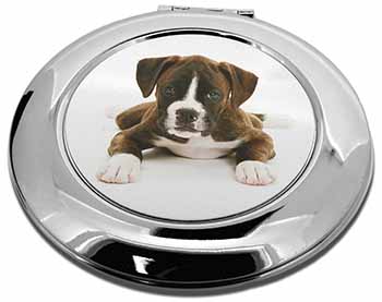 Boxer Dog Make-Up Round Compact Mirror