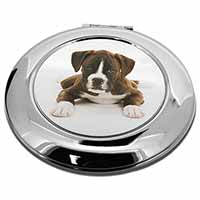 Boxer Dog Make-Up Round Compact Mirror