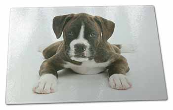 Large Glass Cutting Chopping Board Boxer Dog