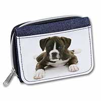 Boxer Dog Unisex Denim Purse Wallet