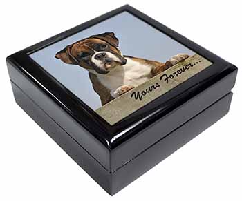 Boxer Dog "Yours Forever..." Keepsake/Jewellery Box
