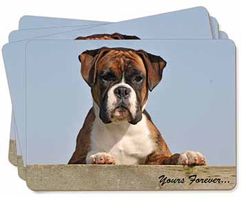 Boxer Dog "Yours Forever..." Picture Placemats in Gift Box