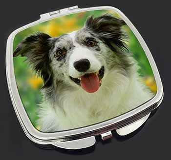 Blue Merle Border Collie Make-Up Compact Mirror