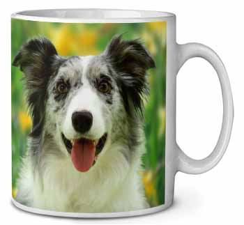 Blue Merle Border Collie Ceramic Coffee Mug/Tea Cup