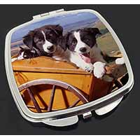 Border Collie Puppies Make-Up Compact Mirror
