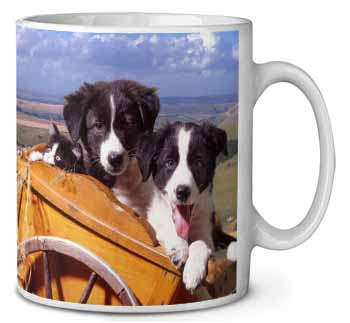 Border Collie Puppies Ceramic Coffee Mug/Tea Cup