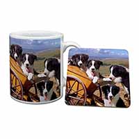 Border Collie Mug and Coaster Set