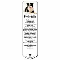 Tri-Colour Border Collie Dog Bookmark, Book mark, Printed full colour