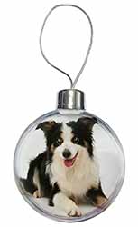 Tri-Colour Border Collie Dog Christmas Bauble