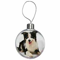 Tri-Colour Border Collie Dog Christmas Bauble