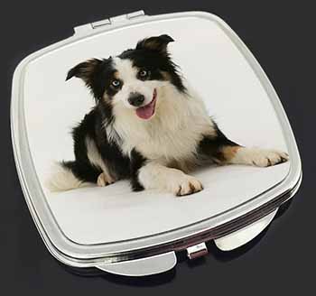 Tri-Colour Border Collie Dog Make-Up Compact Mirror