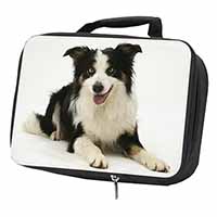 Tri-Colour Border Collie Dog Black Insulated School Lunch Box/Picnic Bag