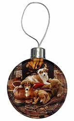 Border Collie Christmas Bauble