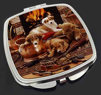 Border Collie Make-Up Compact Mirror