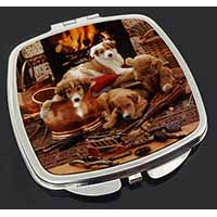 Border Collie Make-Up Compact Mirror