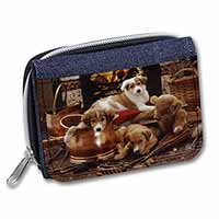 Border Collie Unisex Denim Purse Wallet