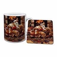 Border Collie Mug and Coaster Set