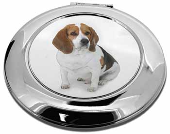 Beagle Dog Make-Up Round Compact Mirror