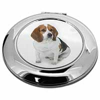 Beagle Dog Make-Up Round Compact Mirror