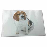 Large Glass Cutting Chopping Board Beagle Dog